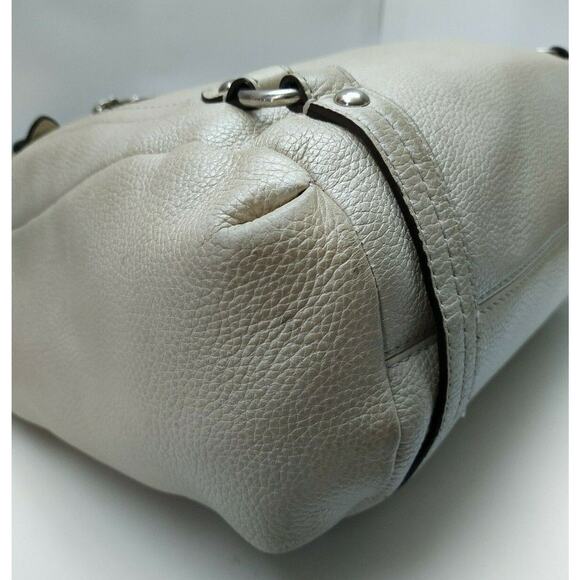 Coach Alexandra Ivory Leather Convertible Zipper Closure Crossbody Shoulder Bag - Picture 9 of 12